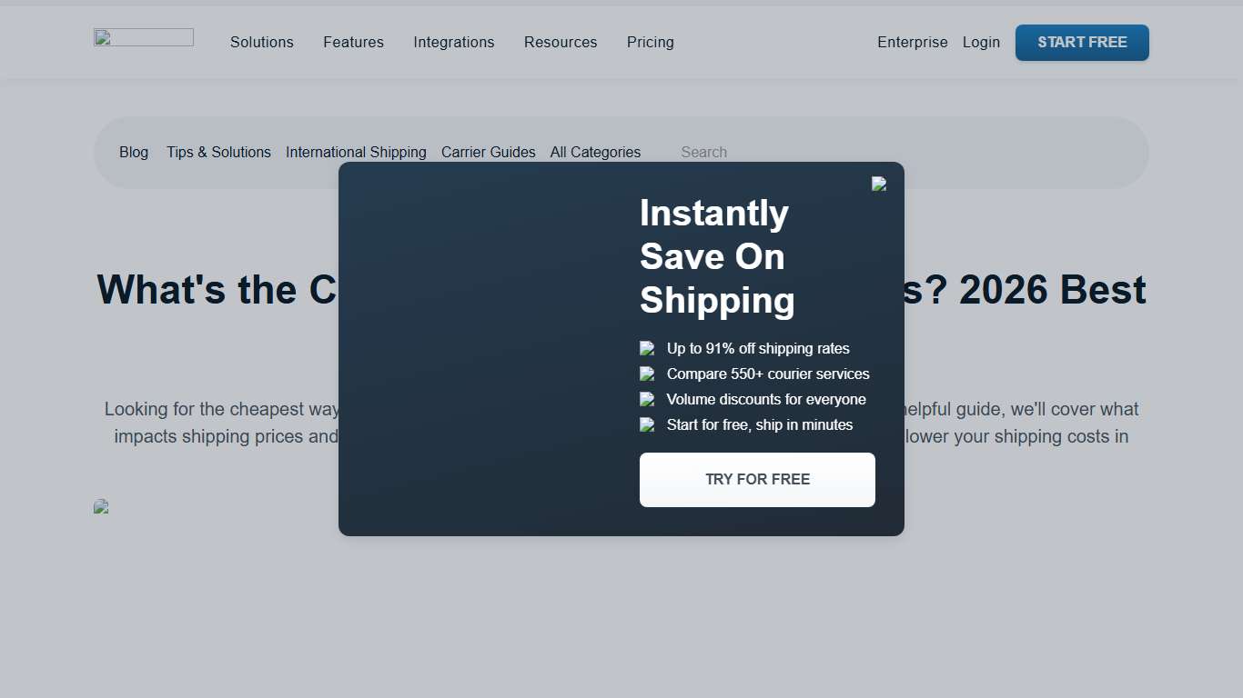 Cheapest Way To Ship A Package | Best Rates & Discounts (2026) | Easyship